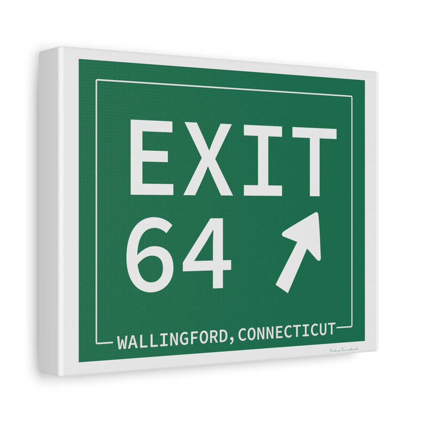 Vintage Exit 64 WCP Sign Matte Canvas, Stretched, 1.25"