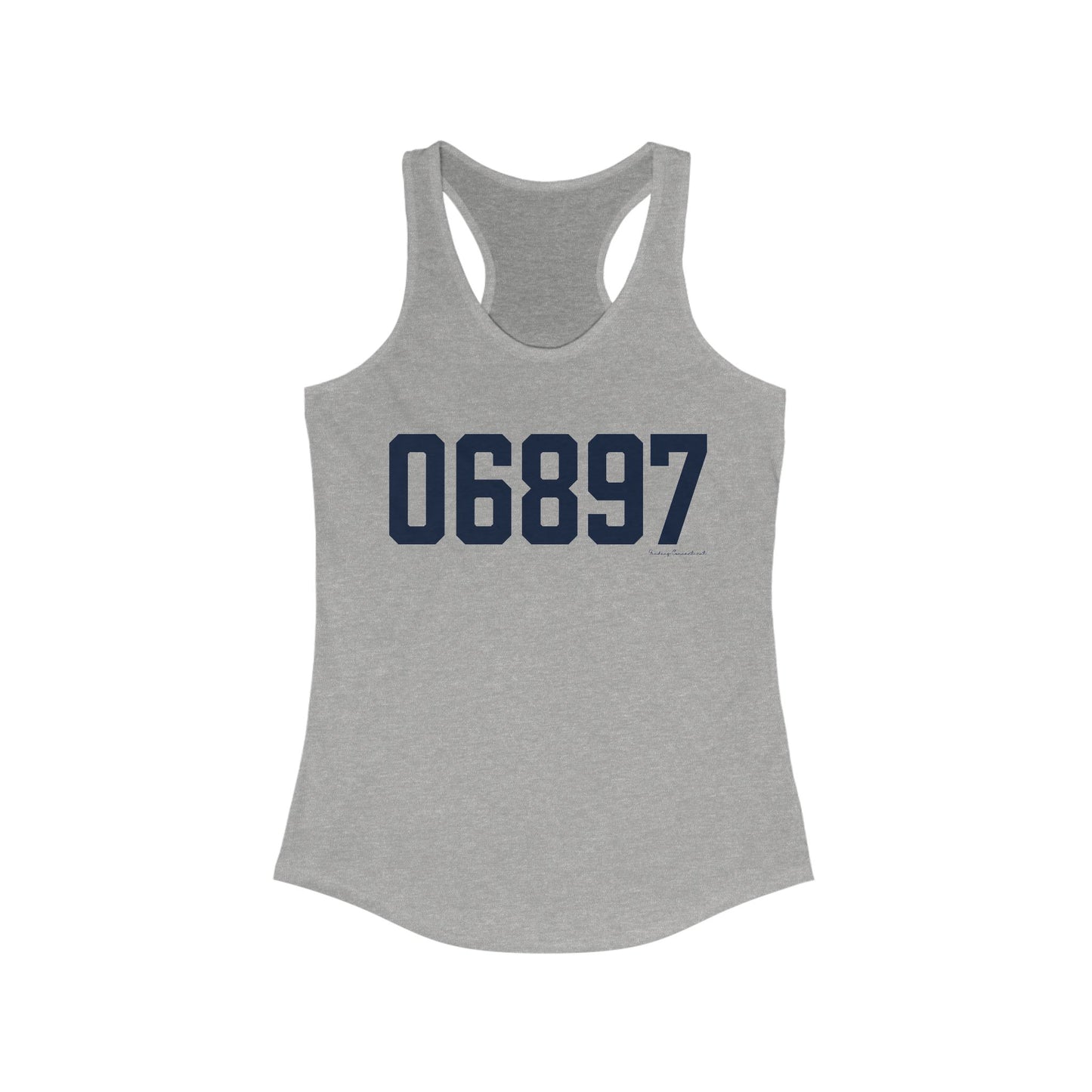06897 Wilton Connecticut Zip Code Women's Ideal Racerback Tank Top