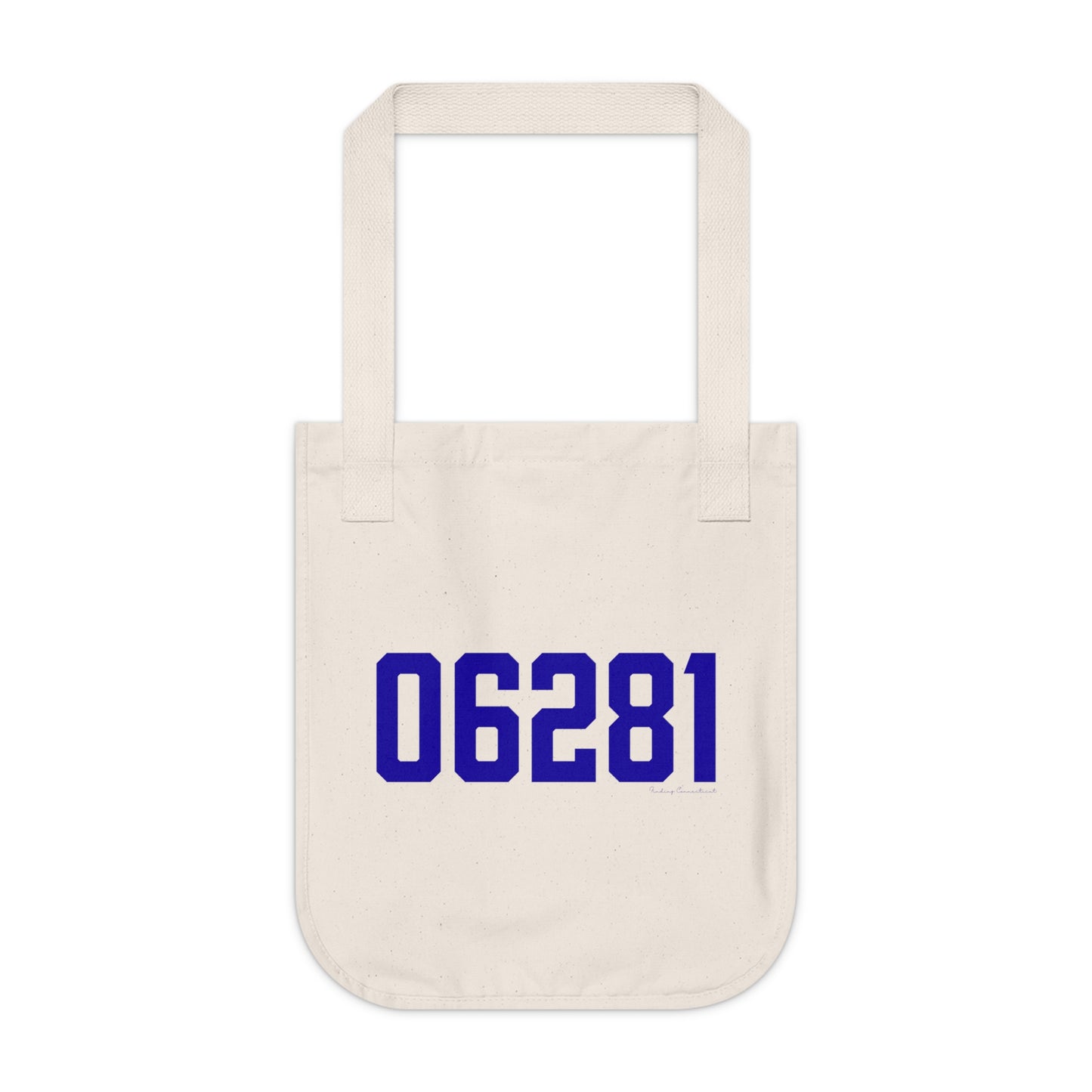 06281 Woodstock Connecticut Zip Code Organic Canvas Tote Bag