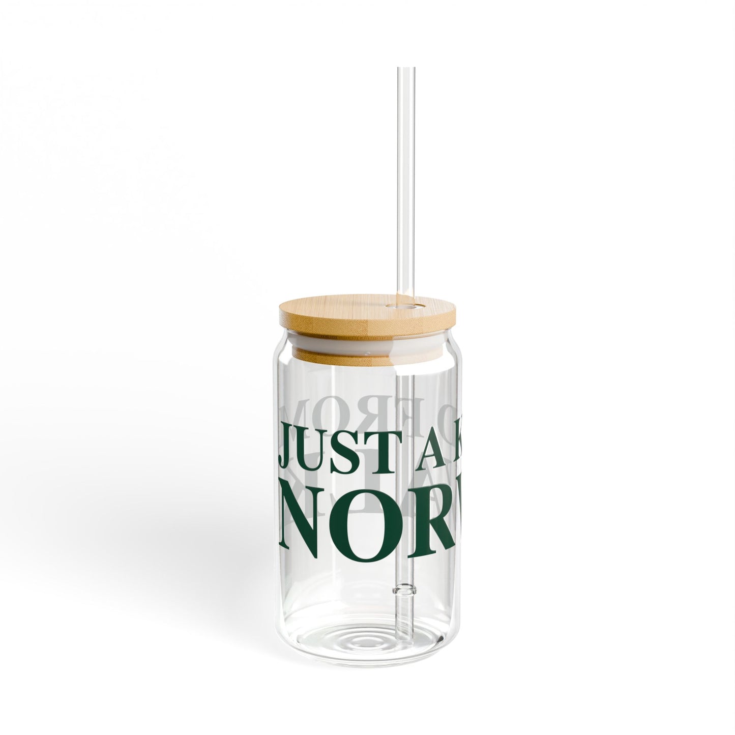 Just a kid from Norwalk Sipper Glass, 16oz