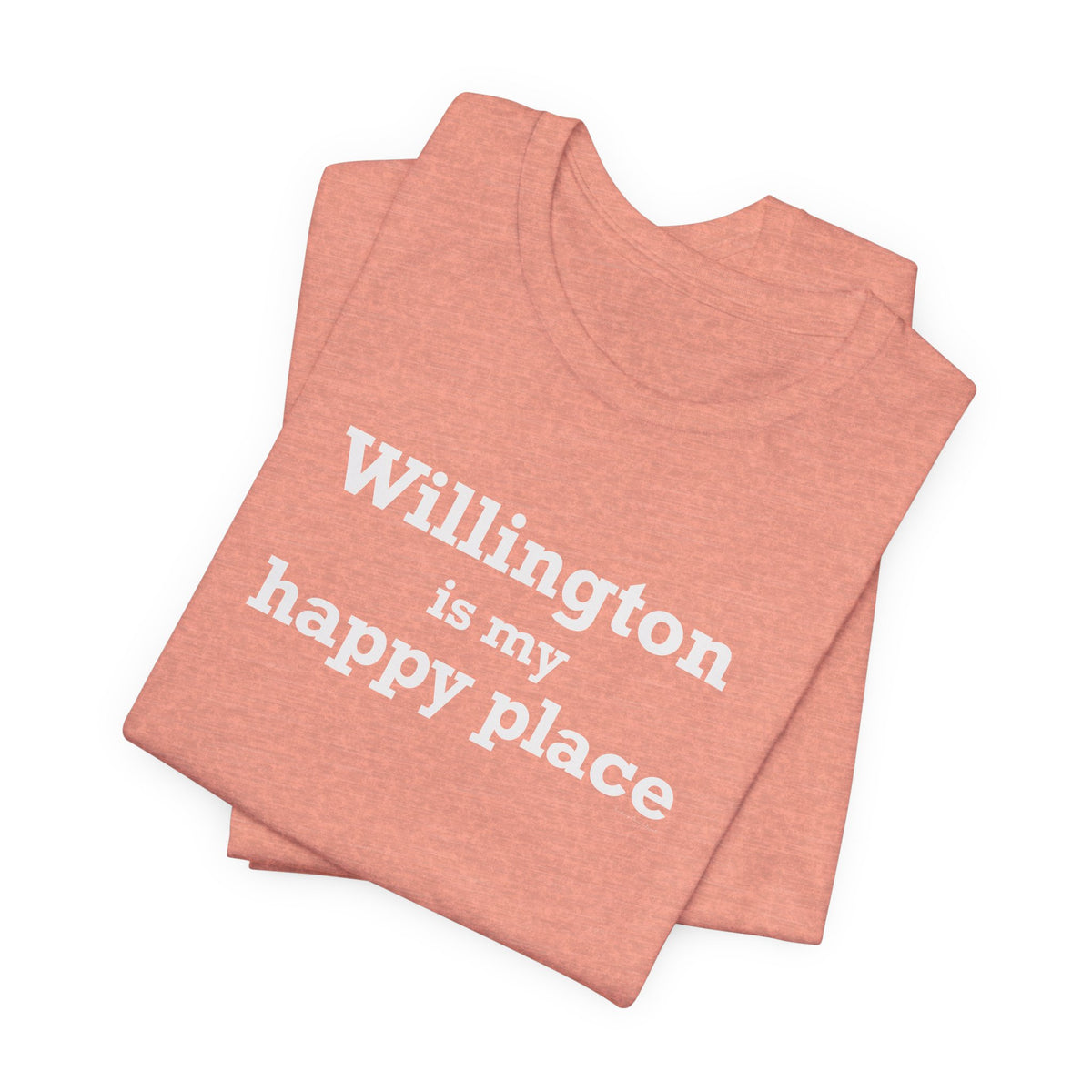 Willington is My Happy Place Unisex Jersey Short Sleeve T-Shirt