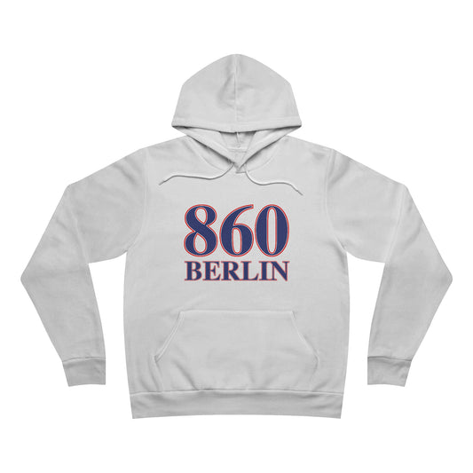 860 Berlin Red White & Blue Unisex Sponge Fleece Pullover Hoodie