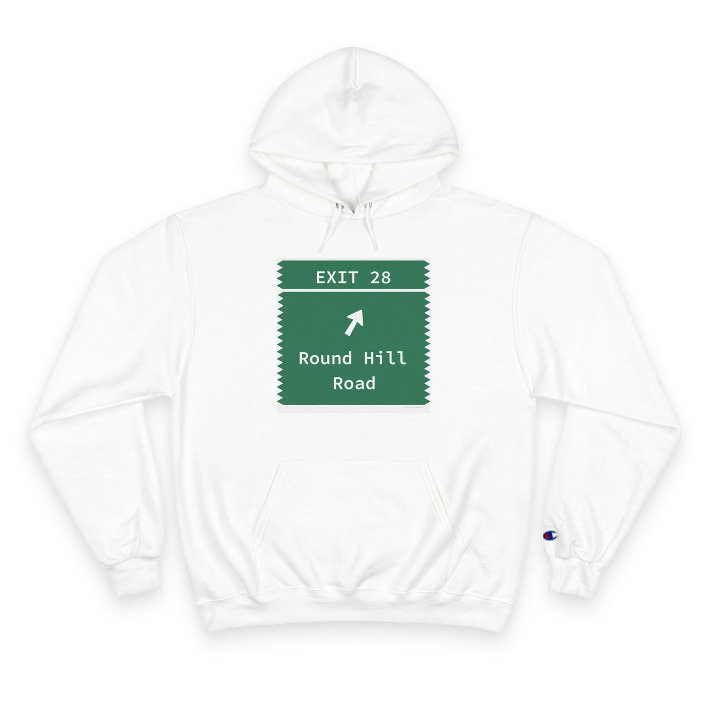 Vintage Merritt Parkway Exit 28 Sign Champion Hoodie