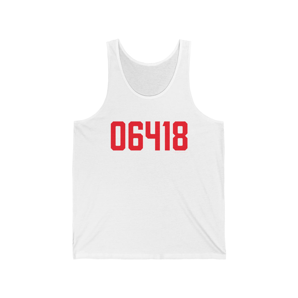 06418 Derby Connecticut Zip Code Unisex Jersey Tank Top