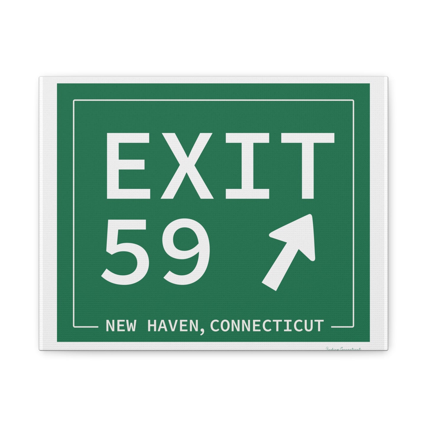 Vintage Exit 59 WCP Sign Matte Canvas, Stretched, 1.25"