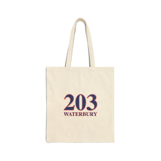 203 Waterbury Red White & Blue Cotton Canvas Tote Bag