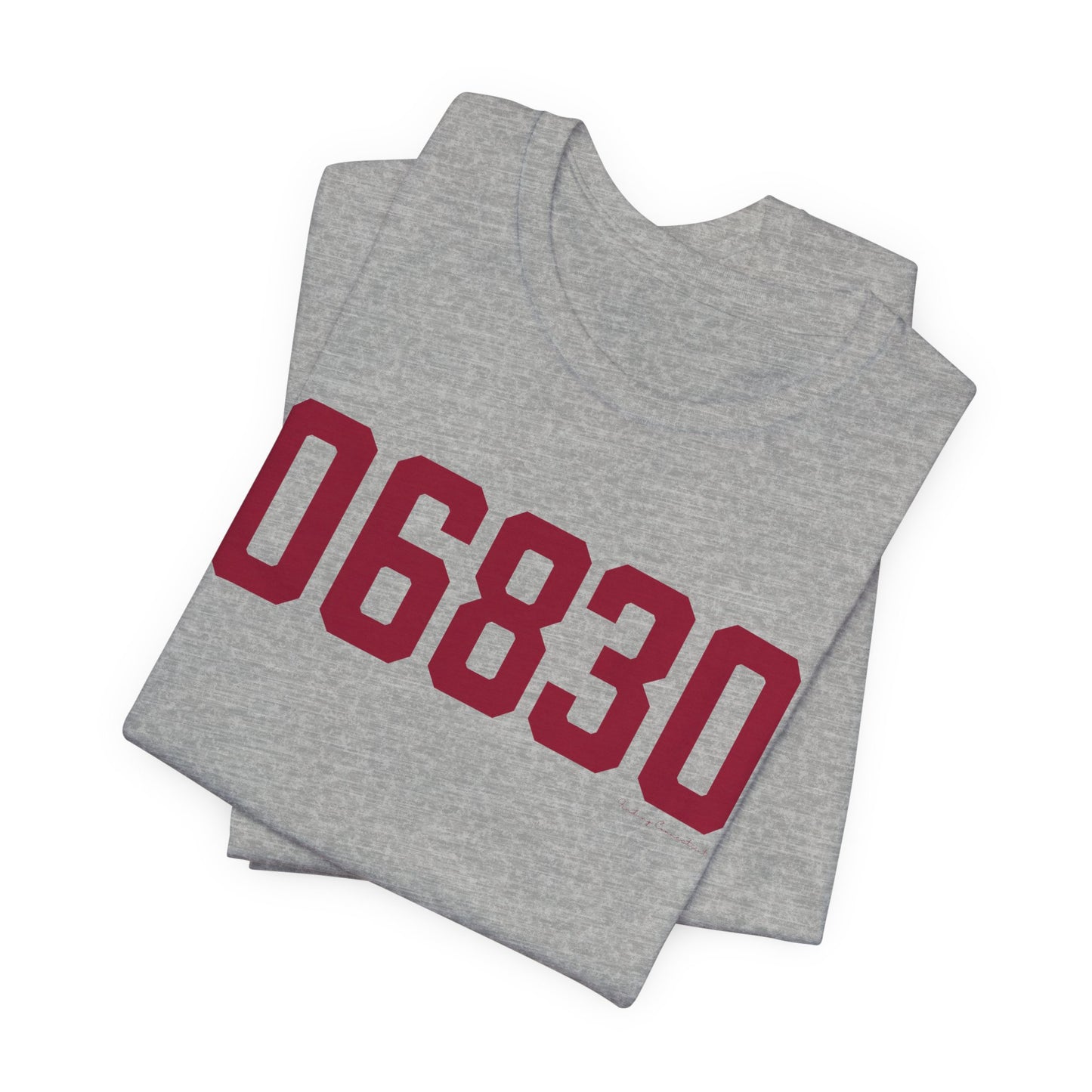 06830 - Greenwich Connecticut Zip Code Jersey Short Sleeve T-Shirt