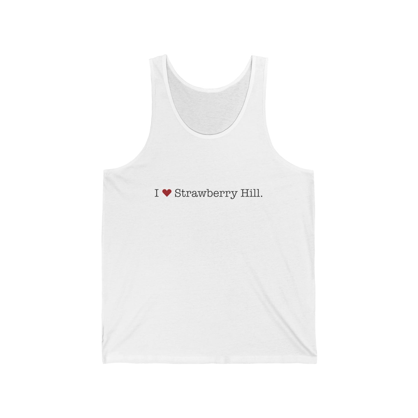 I Heart Strawberry Hill. Unisex Jersey Tank Top