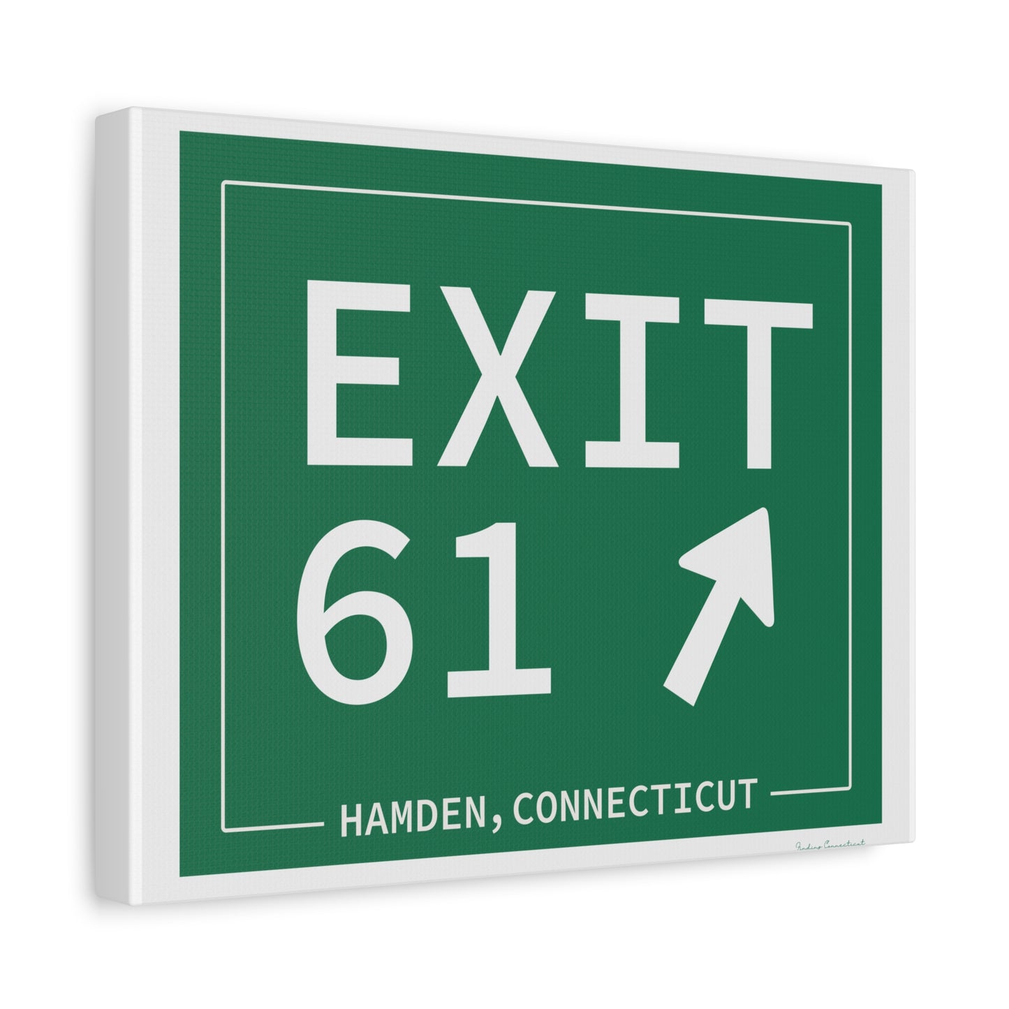 Vintage Exit 61 WCP Sign Matte Canvas, Stretched, 1.25"