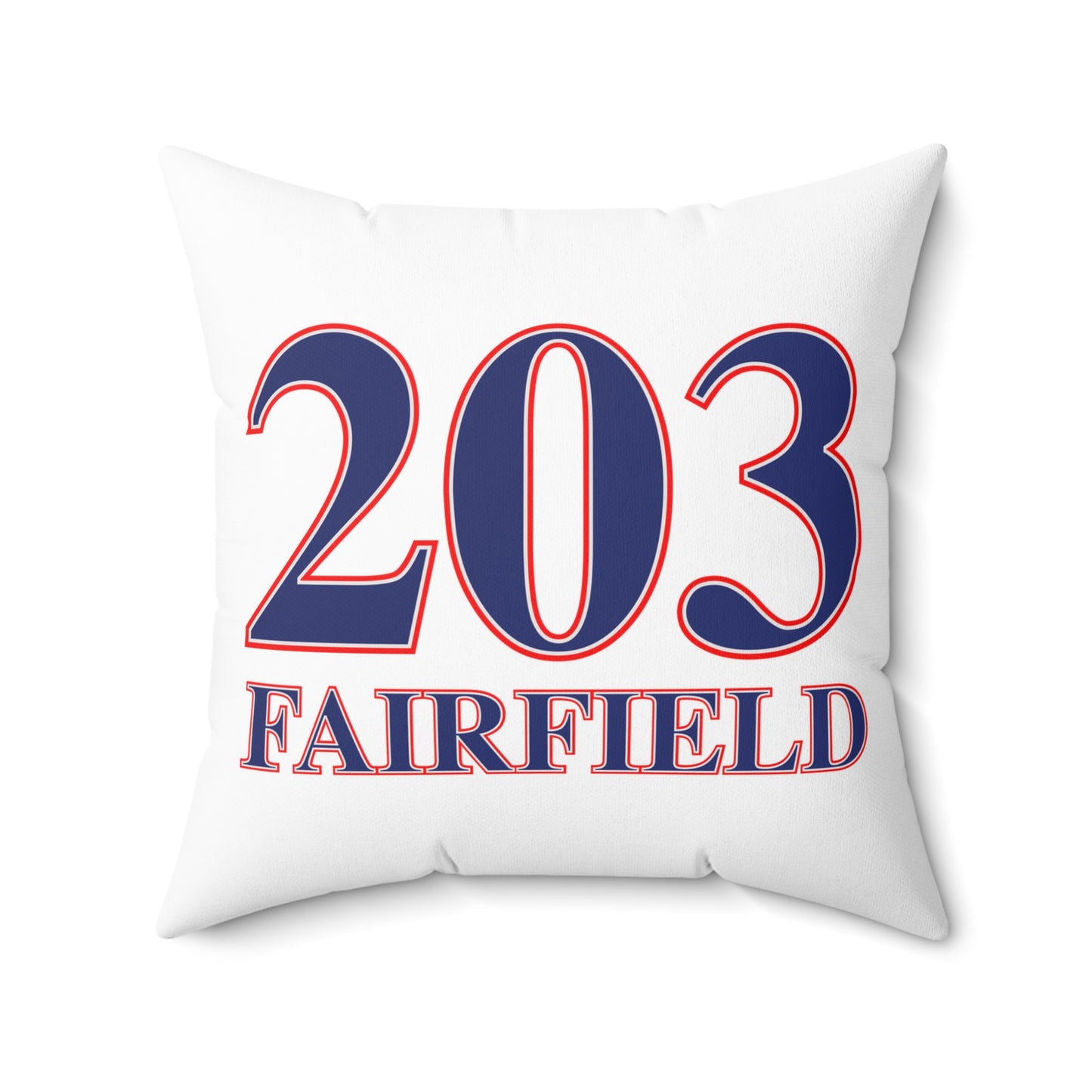 203 Fairfield Red White & Blue Spun Polyester Square Pillow