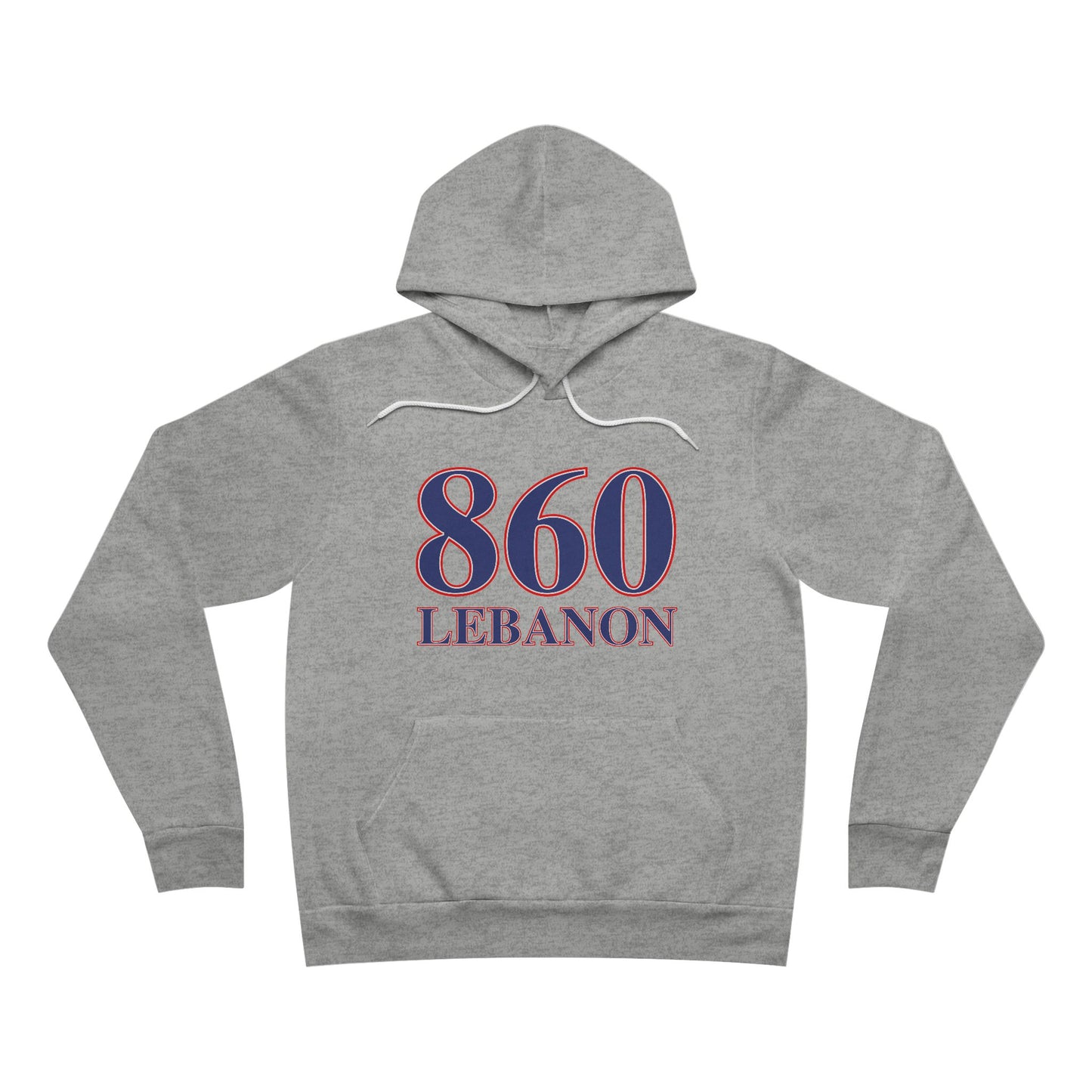 860 Preston Red White & Blue Unisex Sponge Fleece Pullover Hoodie