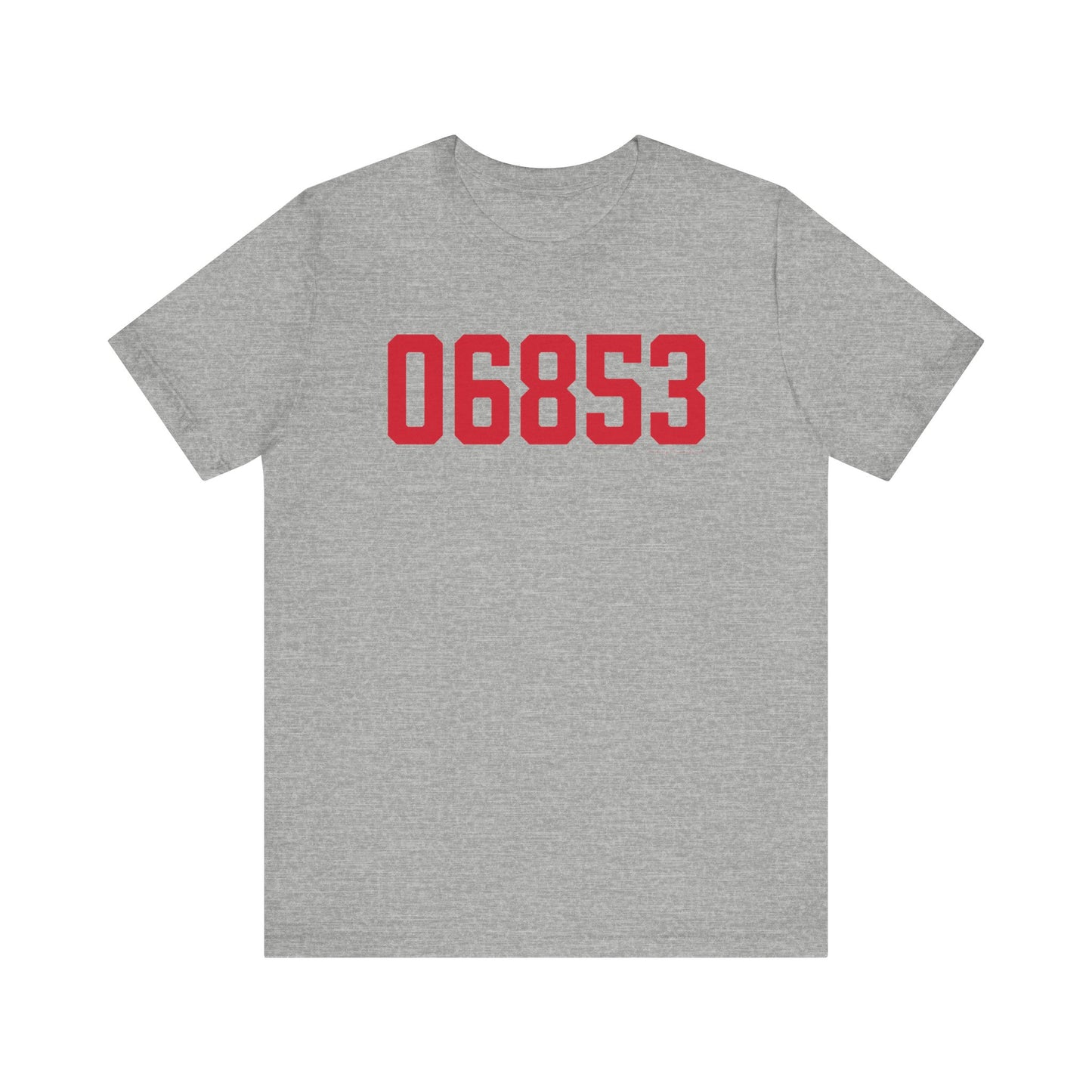 06853 Norwalk Connecticut Zip Code Unisex Jersey Short Sleeve T-Shirt