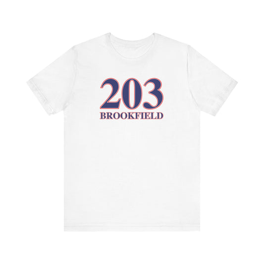 203 Brookfield Red White & Blue Unisex Jersey Short Sleeve T-Shirt