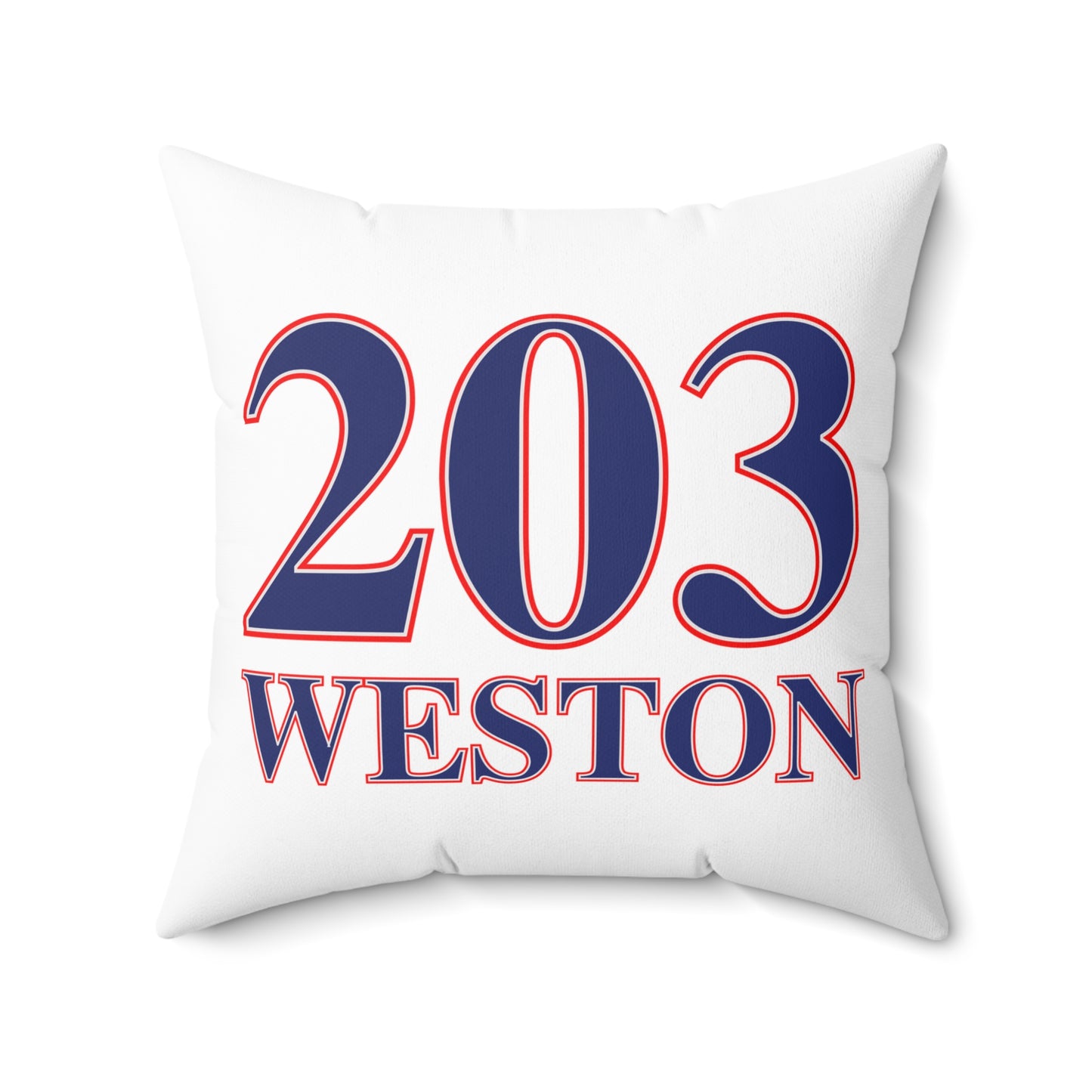203 Weston Red White & Blue Spun Polyester Square Pillow