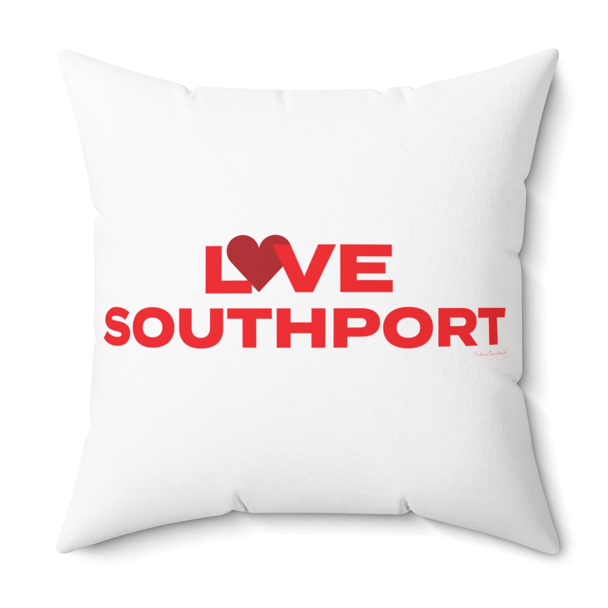 Love Southport Spun Polyester Square Pillow