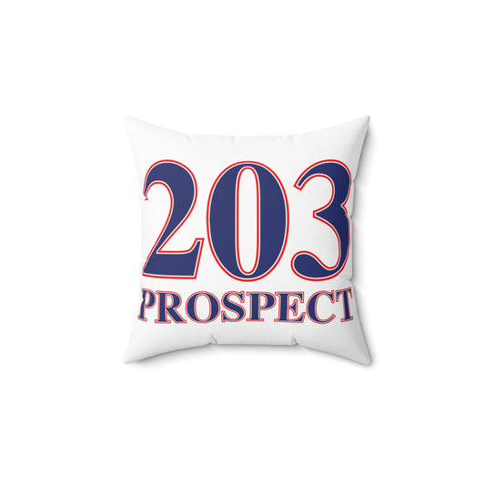 203 Prospect Red White & Blue Spun Polyester Square Pillow