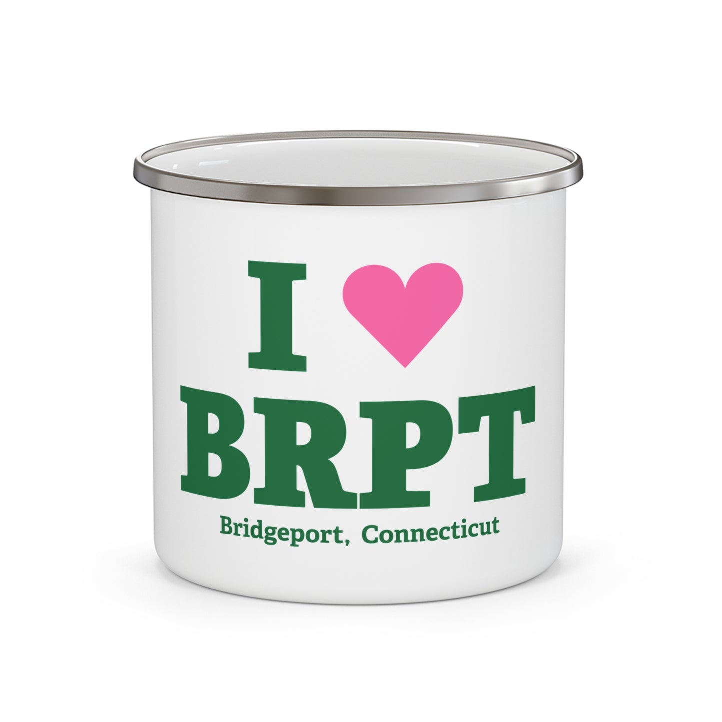 I Heart BRPT Enamel Camping Mug