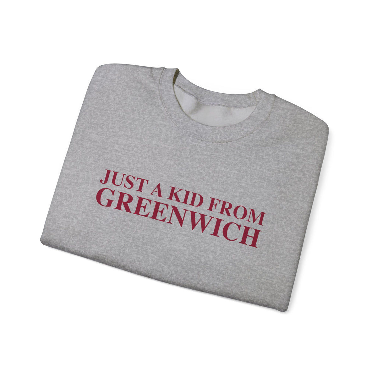 Just a kid from Greenwich Unisex Heavy Blend™ Crewneck Sweatshirt