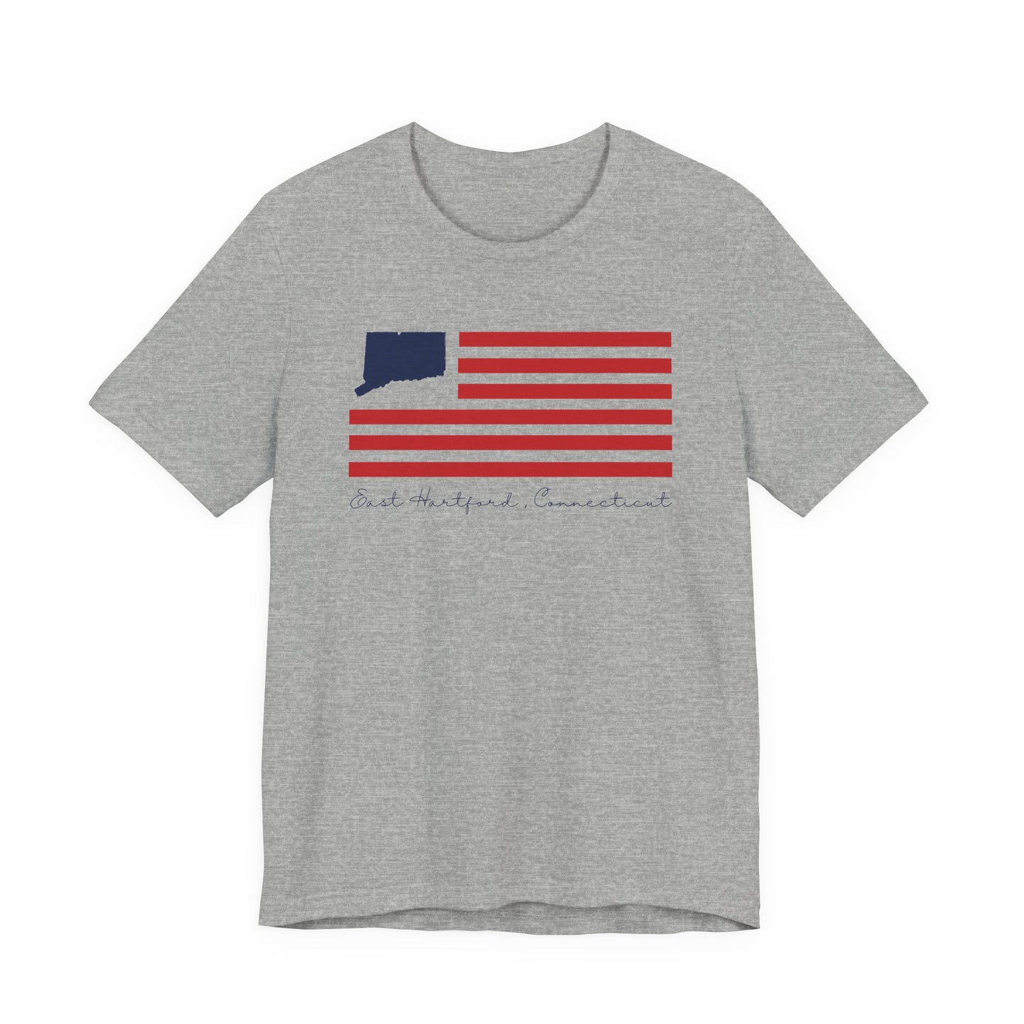 East Hartford Connecticut Flag Unisex Jersey Short Sleeve T-Shirt