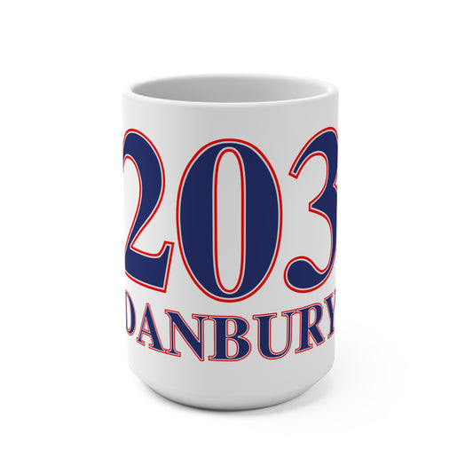203 Danbury Red White & Blue Mug 15oz