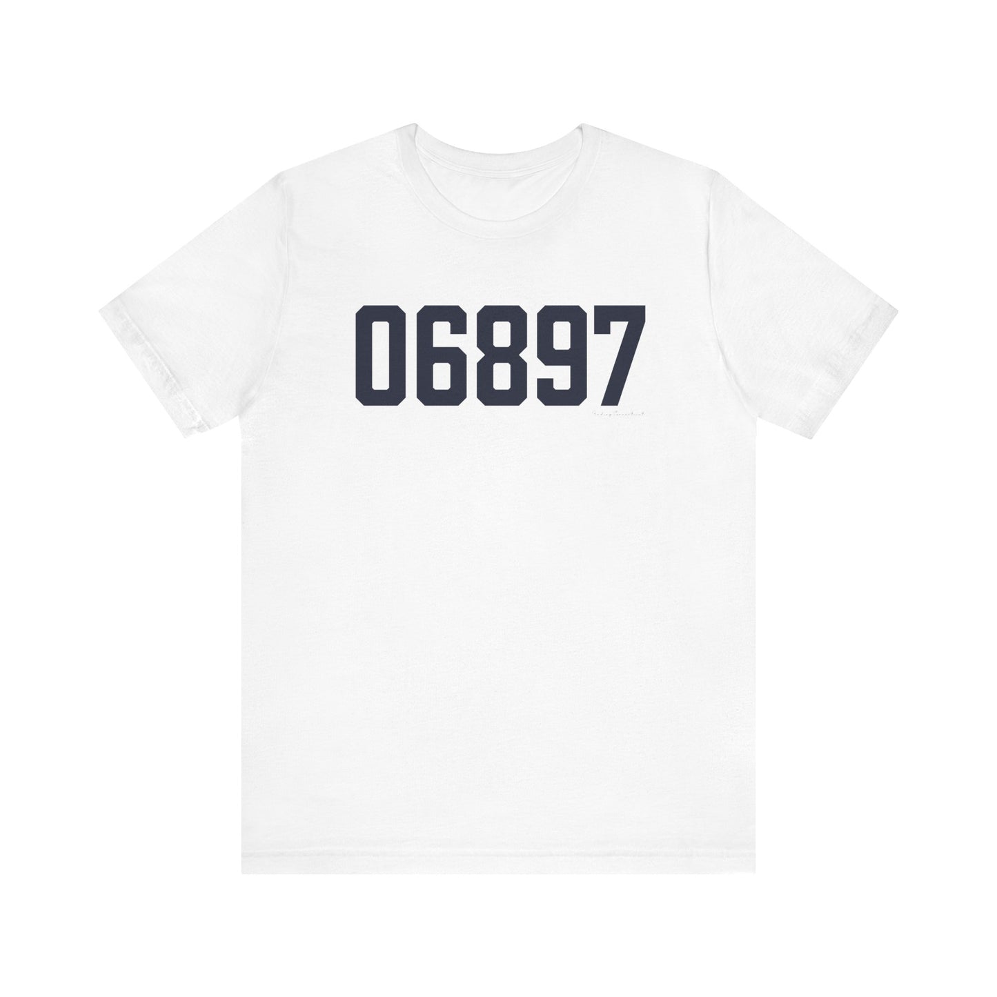 06897 Wilton Connecticut Zip Code Unisex Jersey Short Sleeve T-Shirt