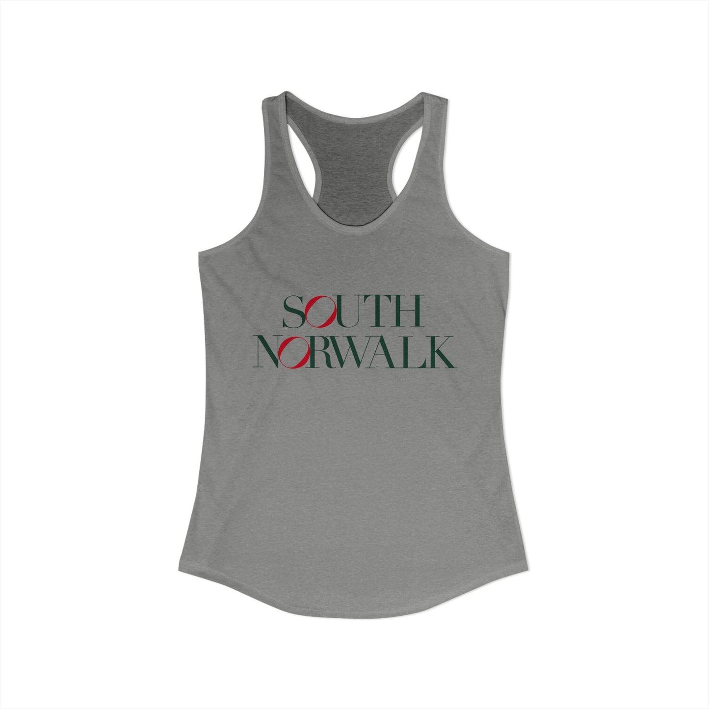 41 Tilt South Norwalk Women's Ideal Racerback Tank Top
