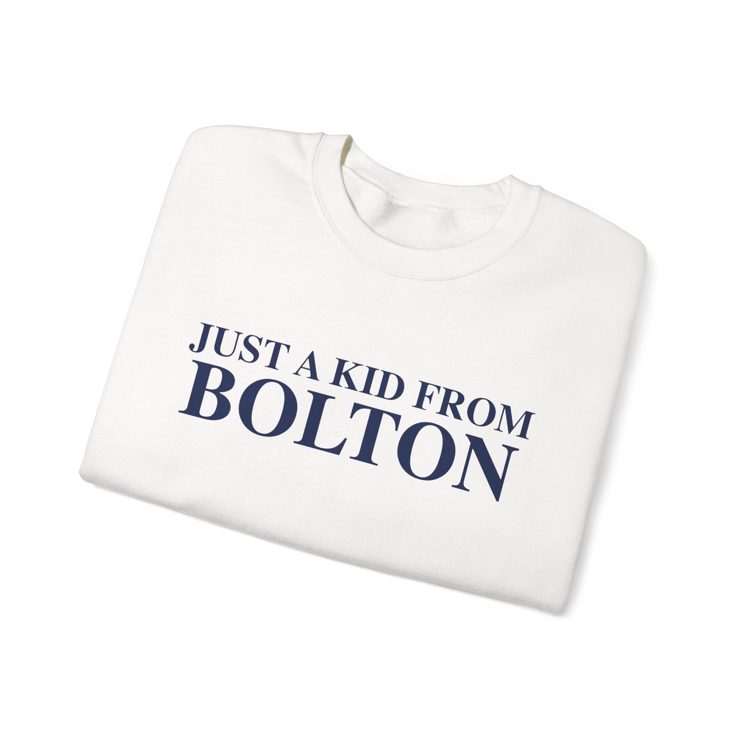 Just a kid from Bolton Unisex Heavy Blend™ Crewneck Sweatshirt