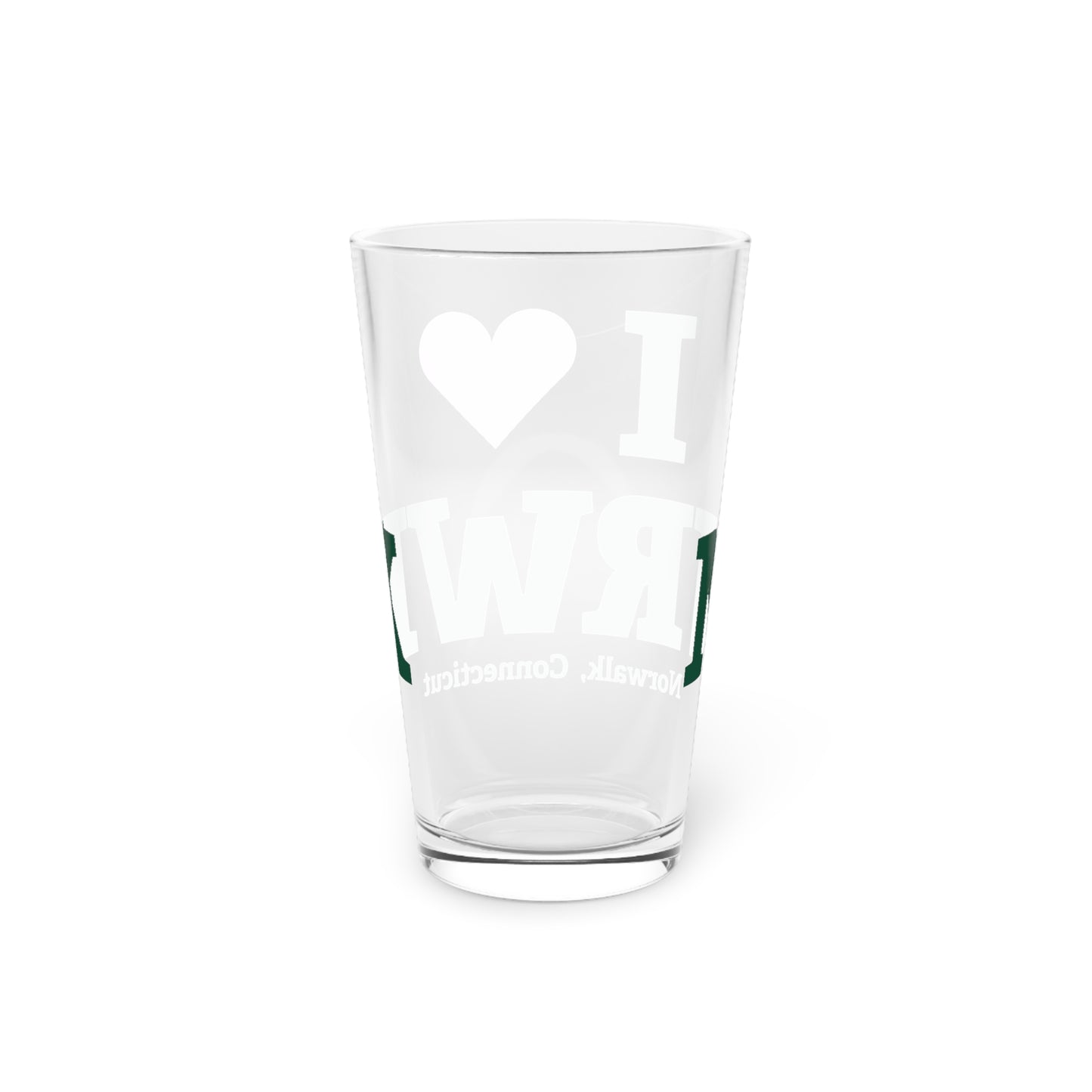 I Heart NRWK Pint Glass, 16oz