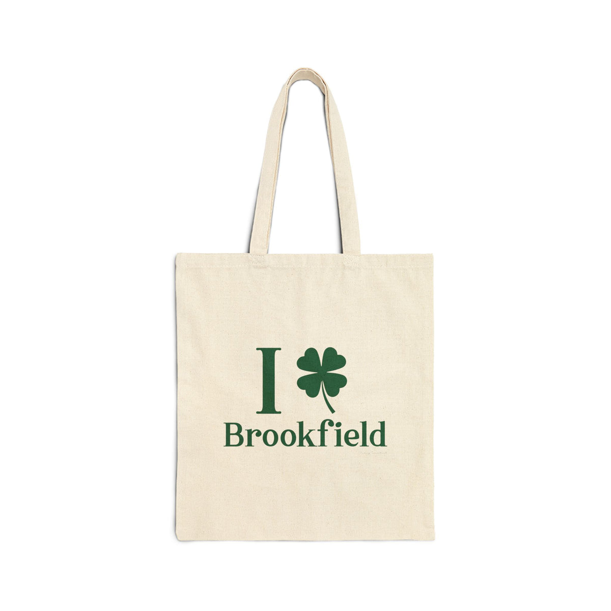 I Clover Brookfield Cotton Canvas Tote Bag