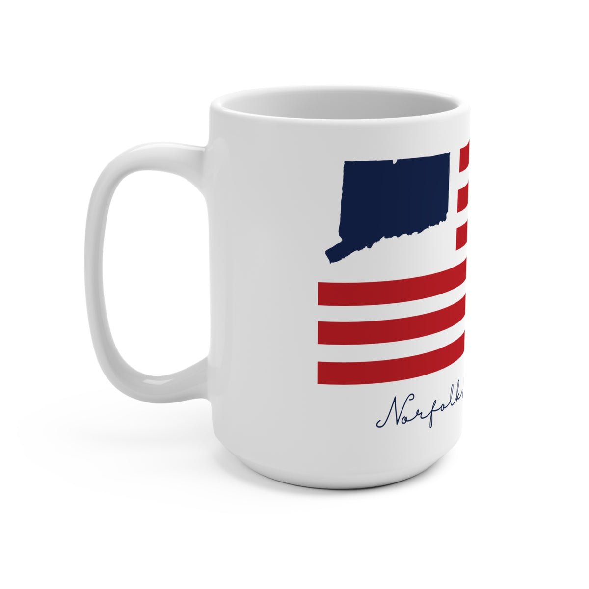 Norfolk Connecticut Flag Mug 15oz