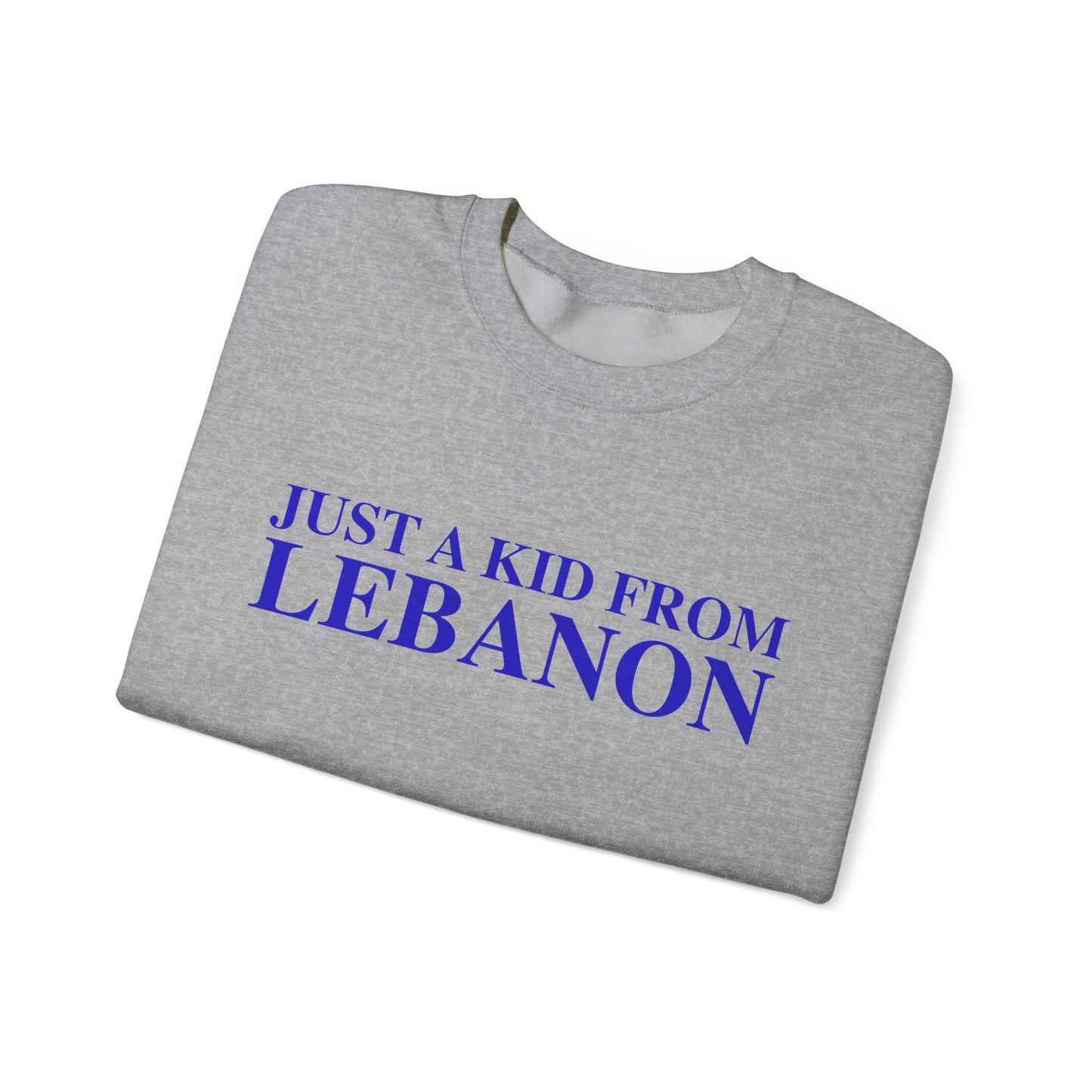 Just a kid from Lebanon Unisex Heavy Blend™ Crewneck Sweatshirt