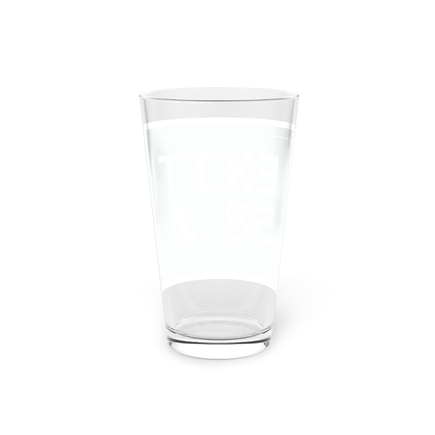 Vintage Exit 56 WCP Sign Pint Glass, 16oz