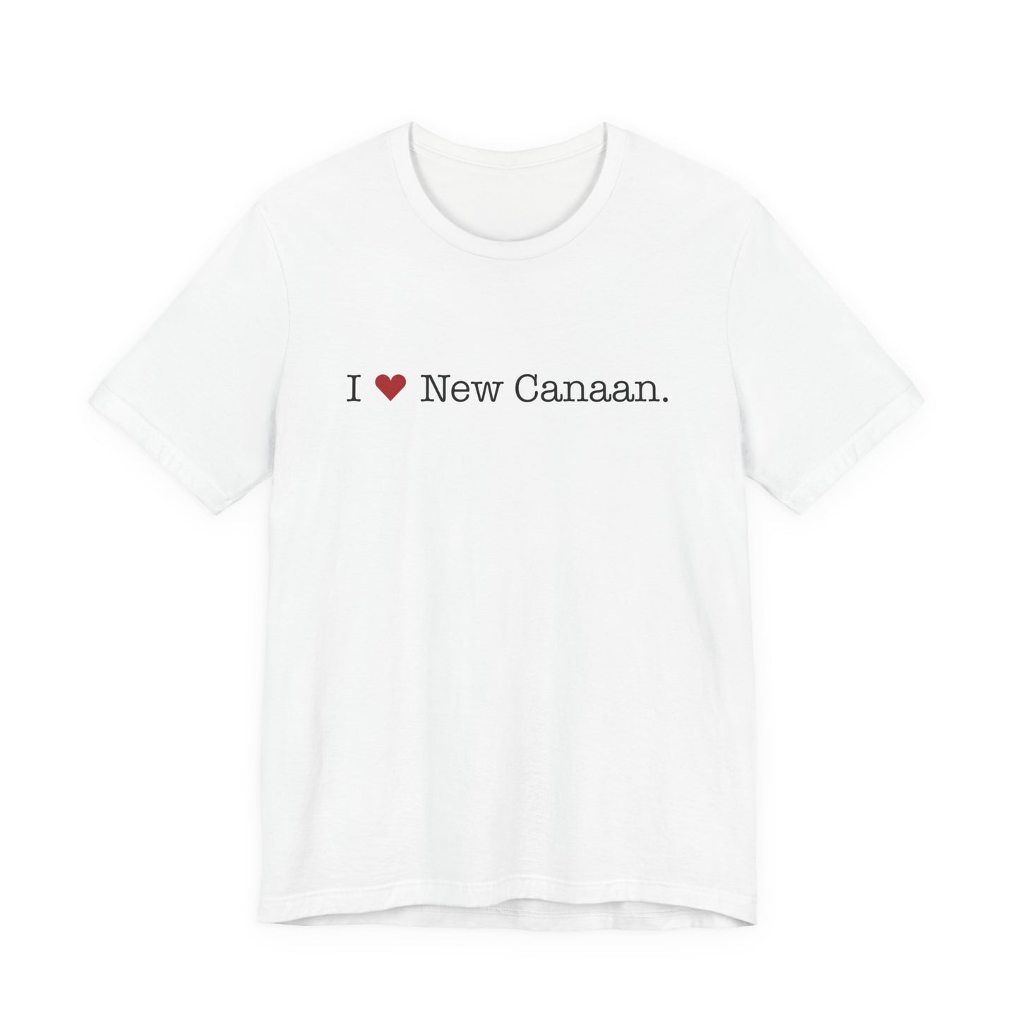 I Heart New Canaan. Unisex Jersey Short Sleeve T-Shirt