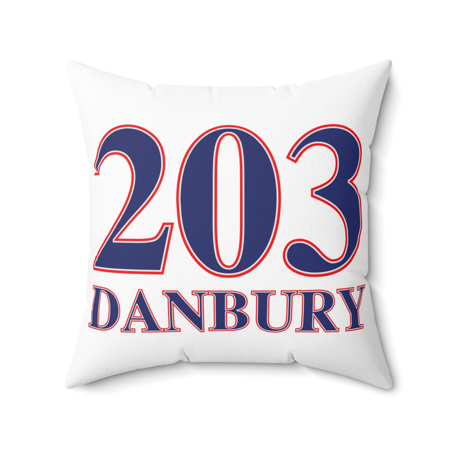 203 Danbury Red White & Blue Spun Polyester Square Pillow
