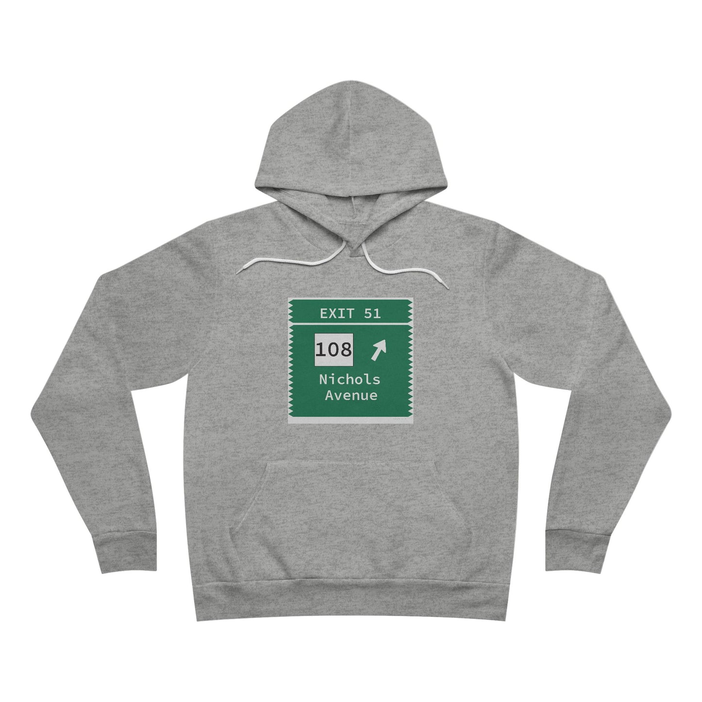 Vintage Merritt Parkway Exit 51 Sign Unisex Sponge Fleece Pullover Hoodie