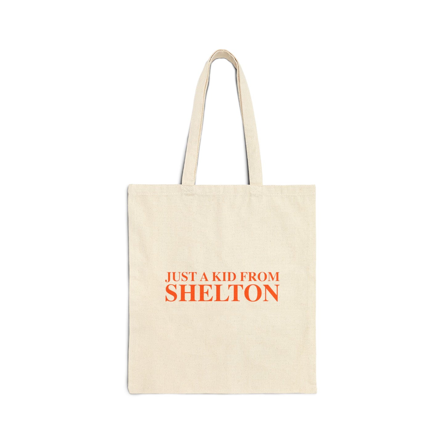 Just a kid from Shelton Cotton Canvas Tote Bag