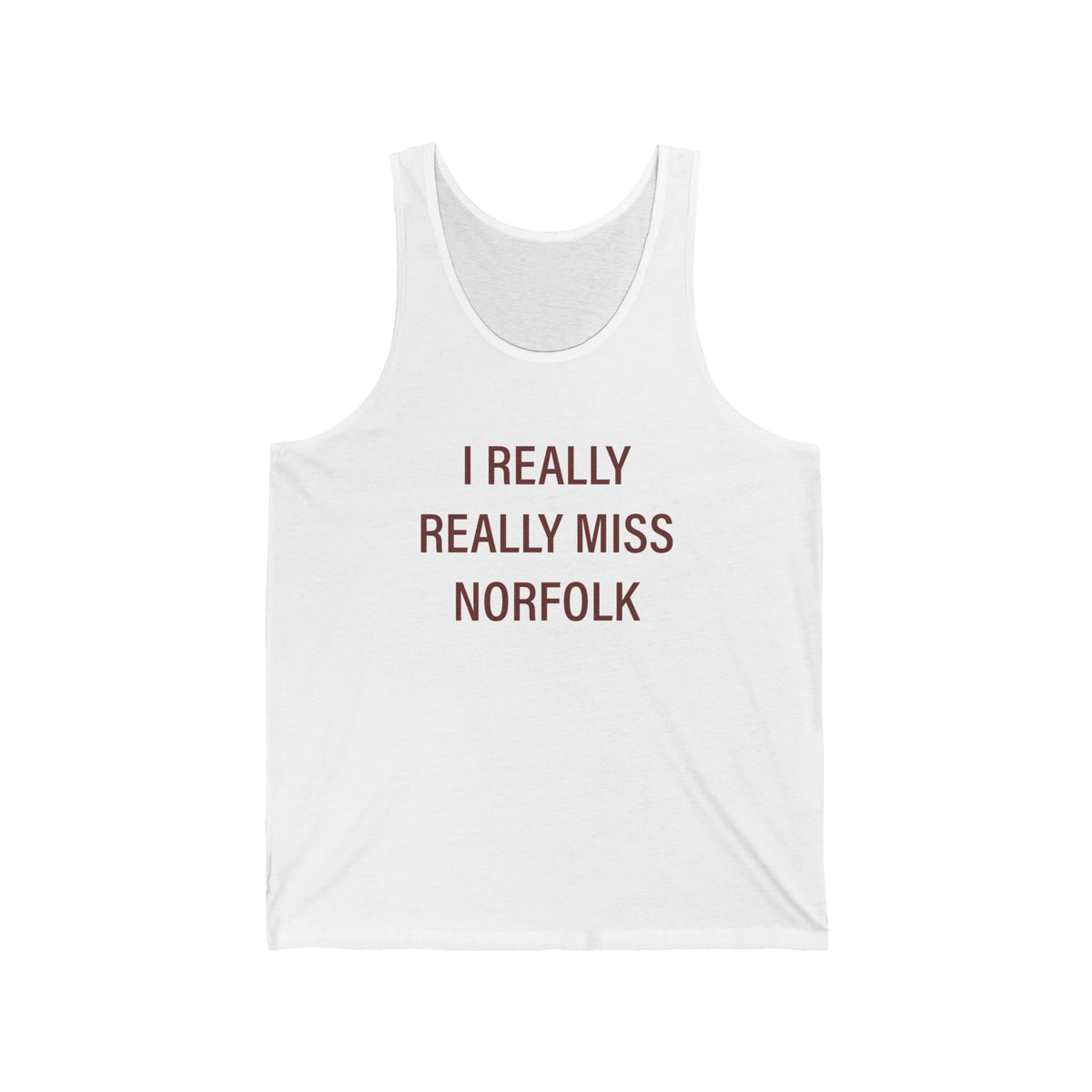 I Really Really Miss Norfolk Jersey Tank Top