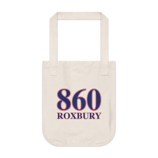 860 Roxbury Red White & Blue Organic Canvas Tote Bag