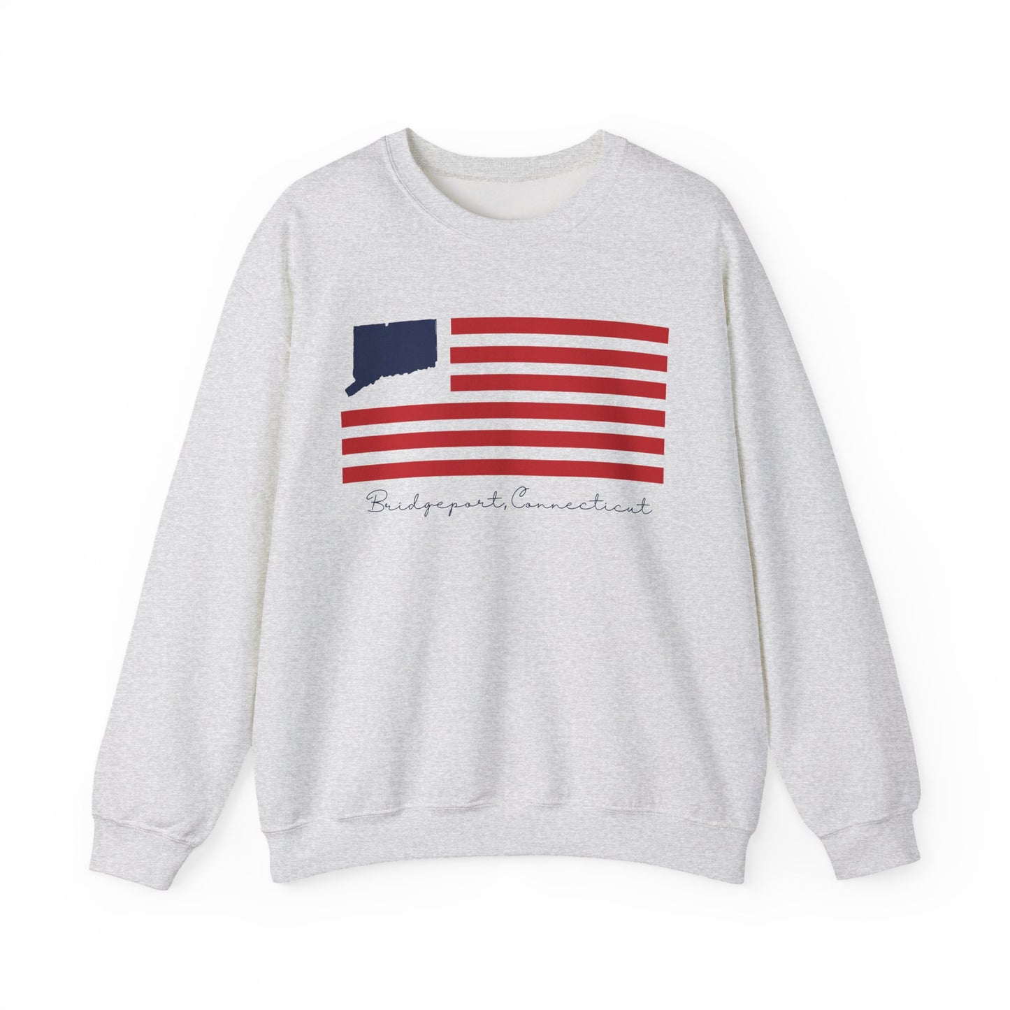 Bridgeport Connecticut Flag Unisex Heavy Blend™ Crewneck Sweatshirt