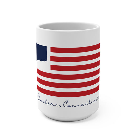 Cheshire Connecticut Flag Mug 15oz