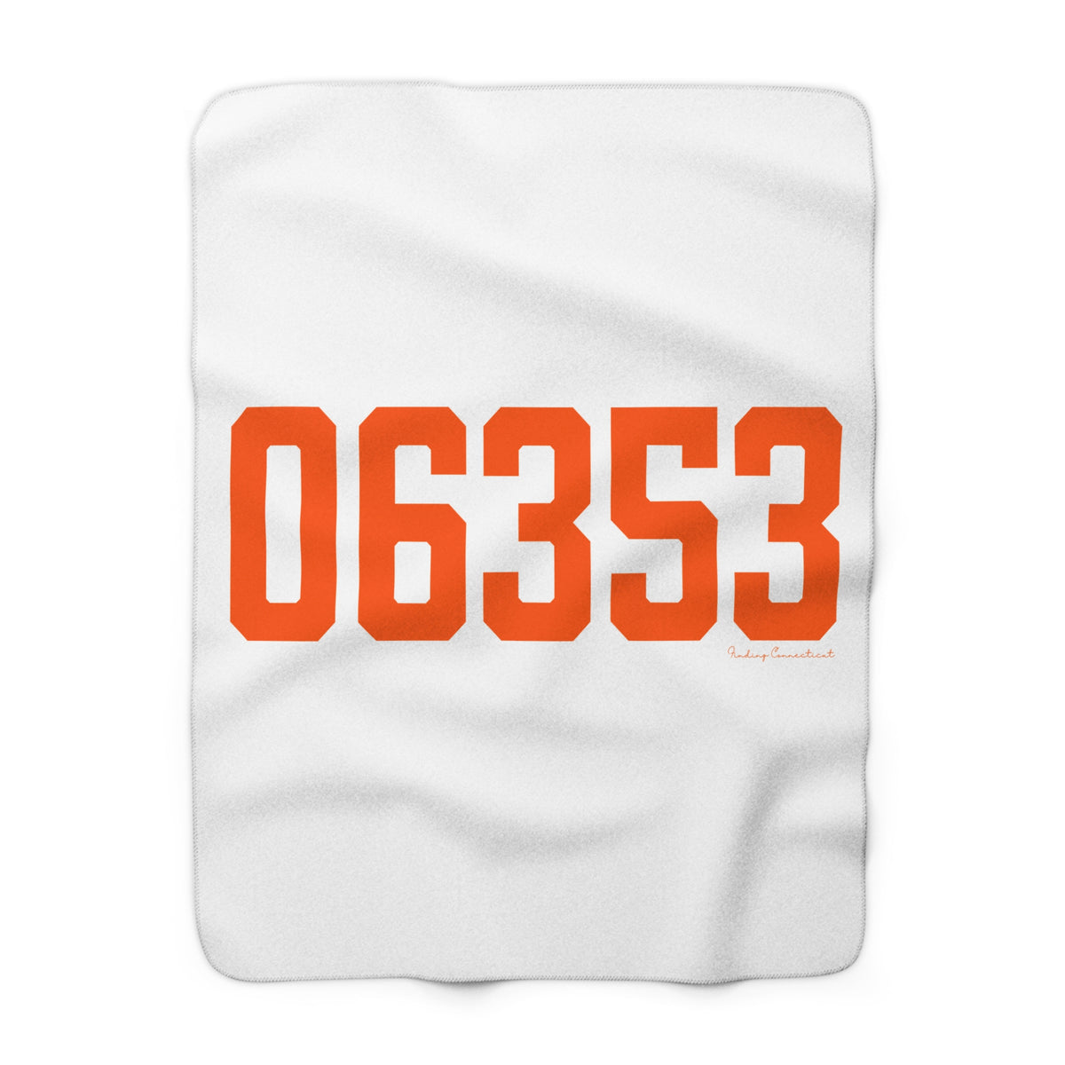 06353 Montville Connecticut Zip Code Sherpa Fleece Blanket