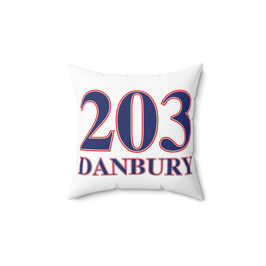 203 Danbury Red White & Blue Spun Polyester Square Pillow