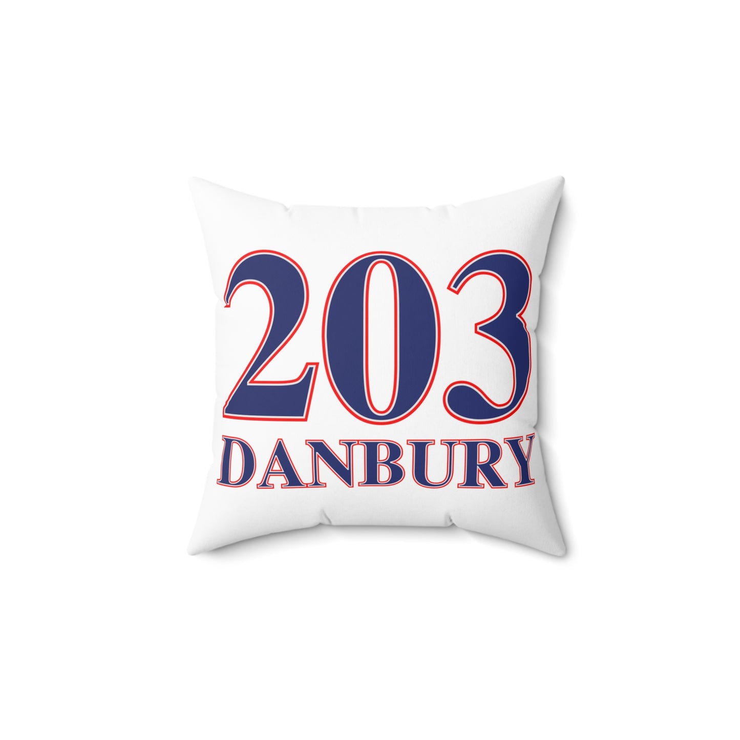 203 Danbury Red White & Blue Spun Polyester Square Pillow