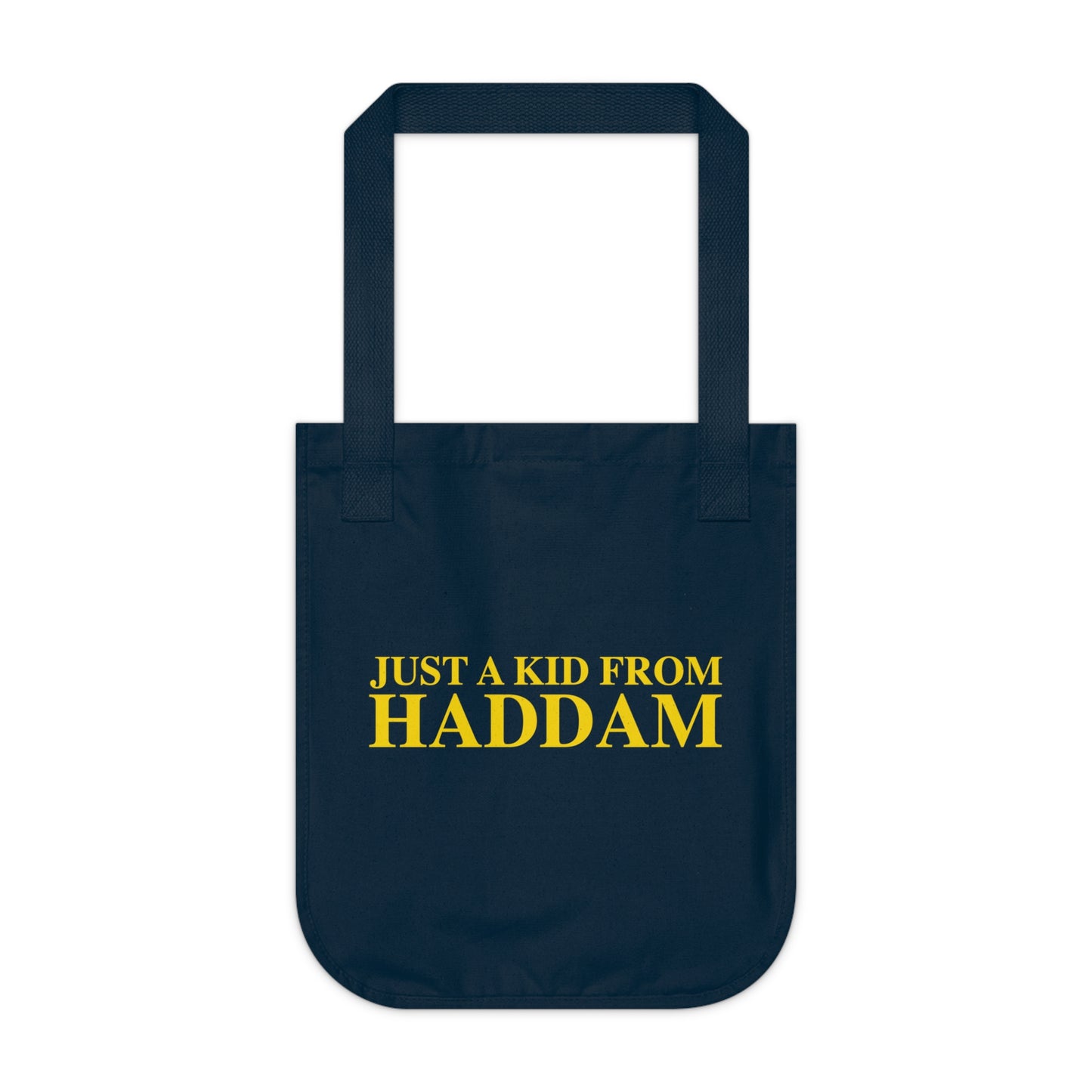 Just a kid from Haddam Organic Canvas Tote Bag