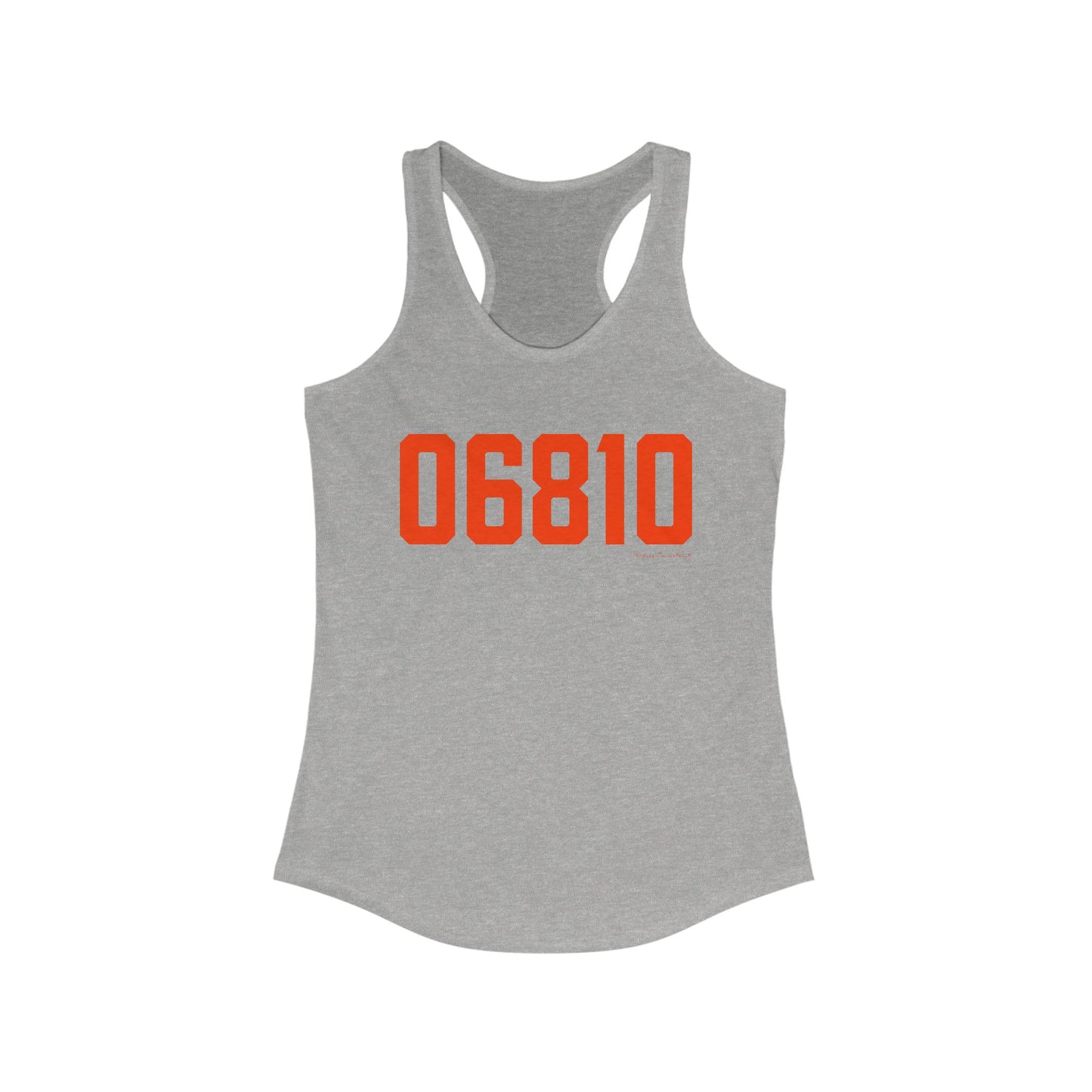 06810 Danbury Connecticut Zip Code Women's Ideal Racerback Tank Top