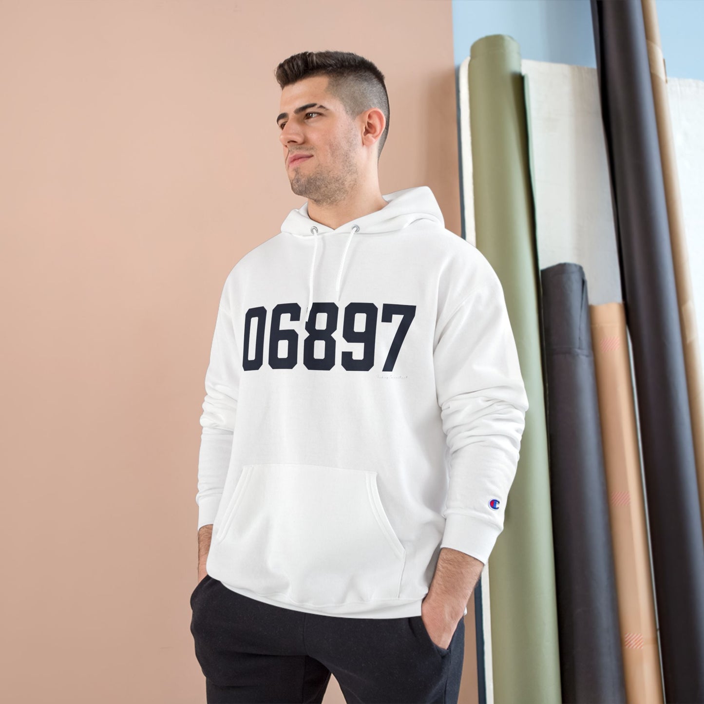 06897 Wilton Connecticut Zip Code Champion Hoodie Sweatshirt