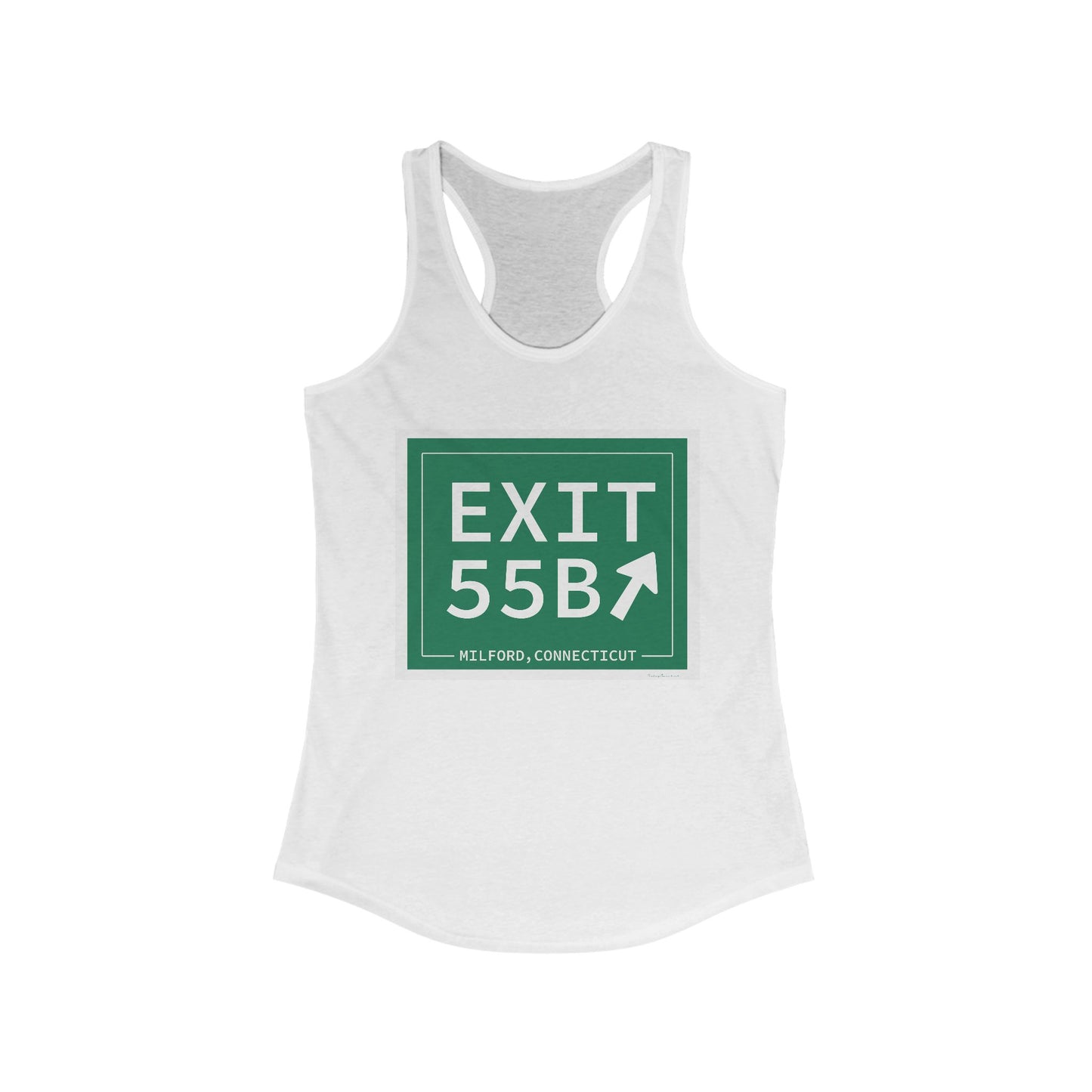 Vintage Exit 55B WCP Sign Women's Ideal Racerback Tank Top