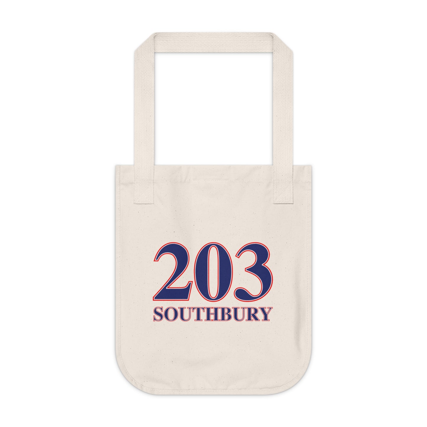 203 Southbury Red White & Blue Organic Canvas Tote Bag