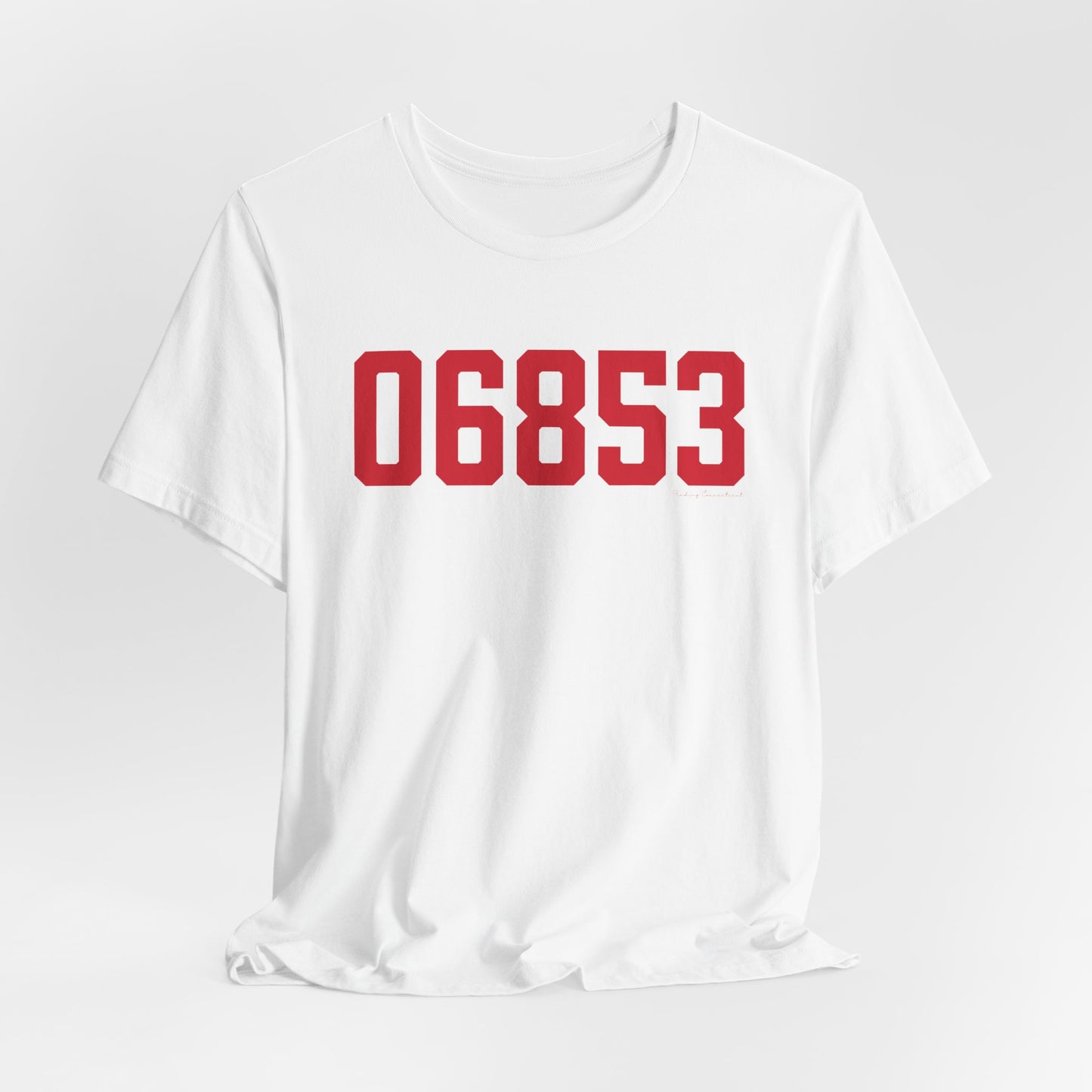 06853 Norwalk Connecticut Zip Code Unisex Jersey Short Sleeve T-Shirt