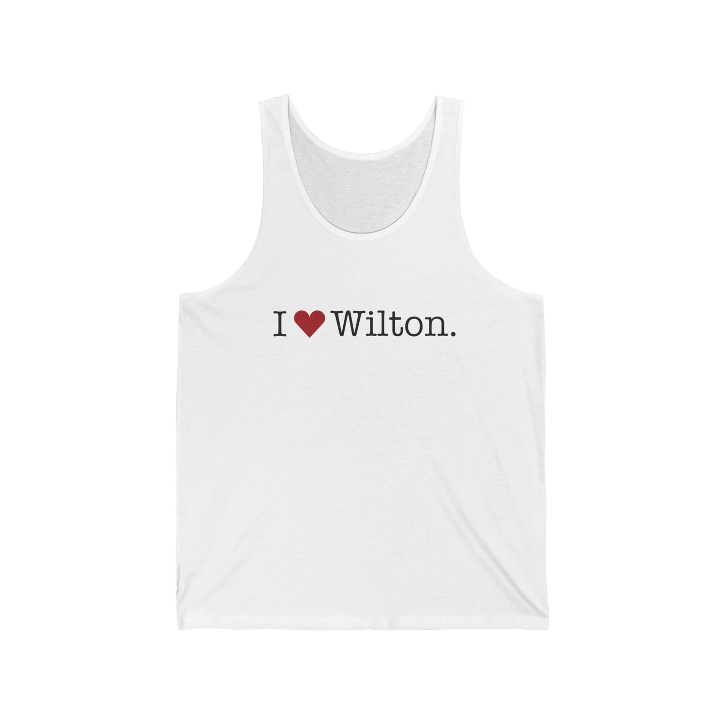 I Heart Wilton. Unisex Jersey Tank Top